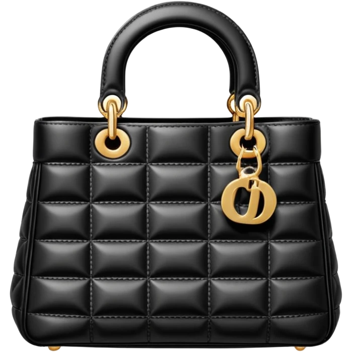 black dior bag emoji