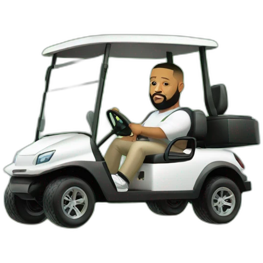dj khaled driving golf cart emoji