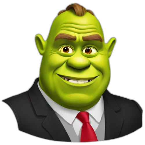 Shrek with trump emoji