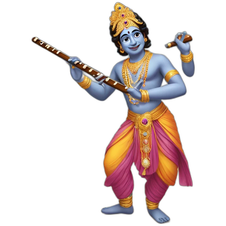 Krishna with flute  emoji
