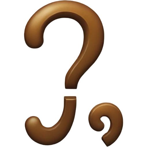 Cool question mark emoji