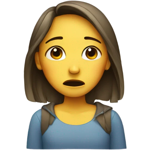 Girl crying emoji