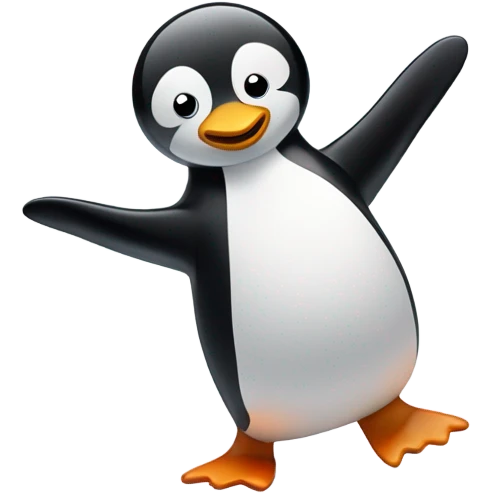Penguin breakdancing emoji
