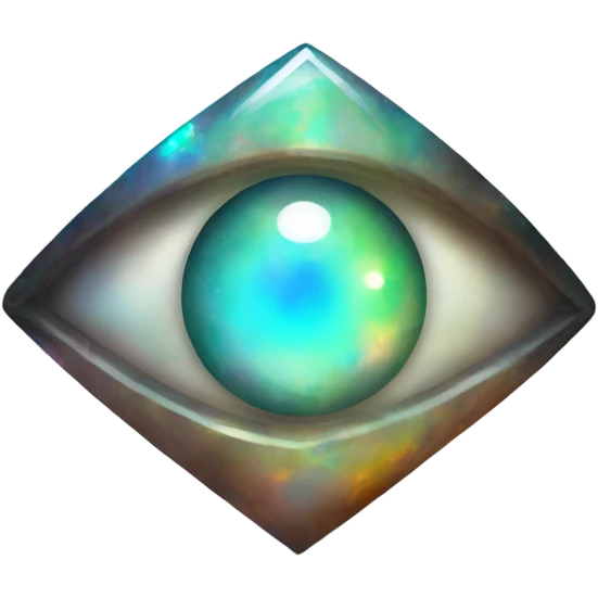 opal crystal gemstone eye of protection  emoji