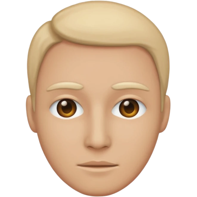 ⚪ without any face emoji