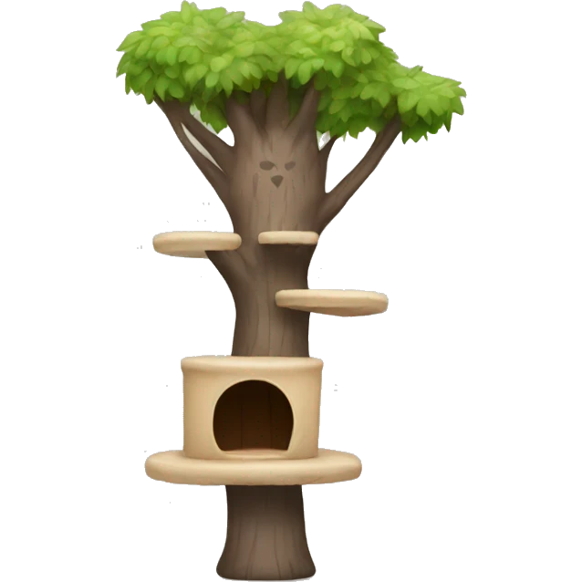 Cat tree emoji