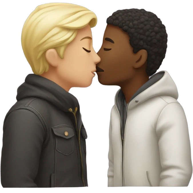 two people kissing emoji