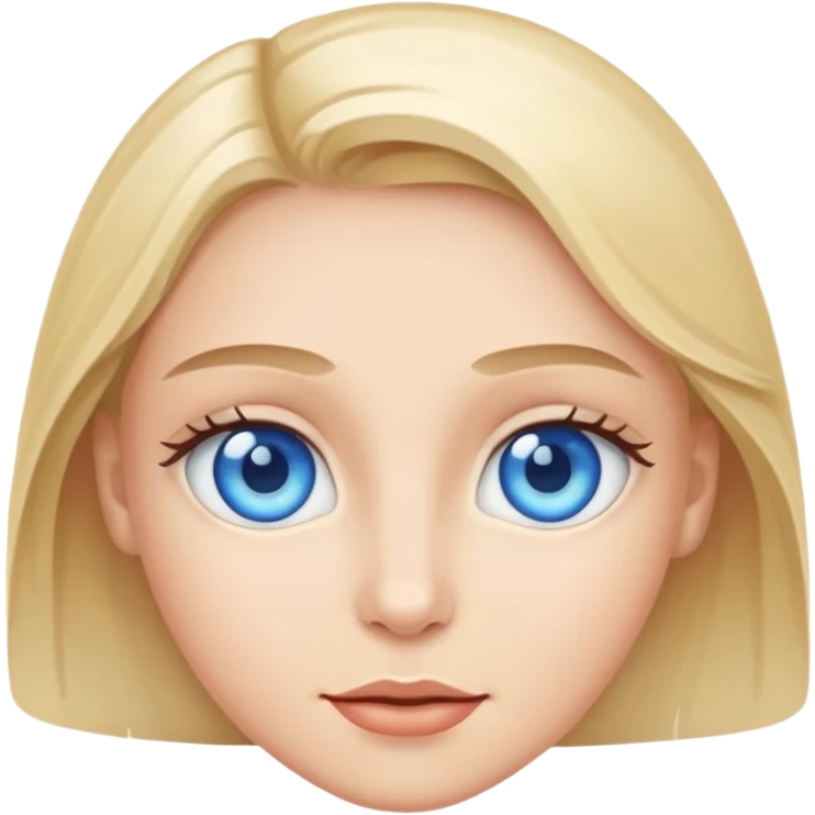 blue eyes emoji