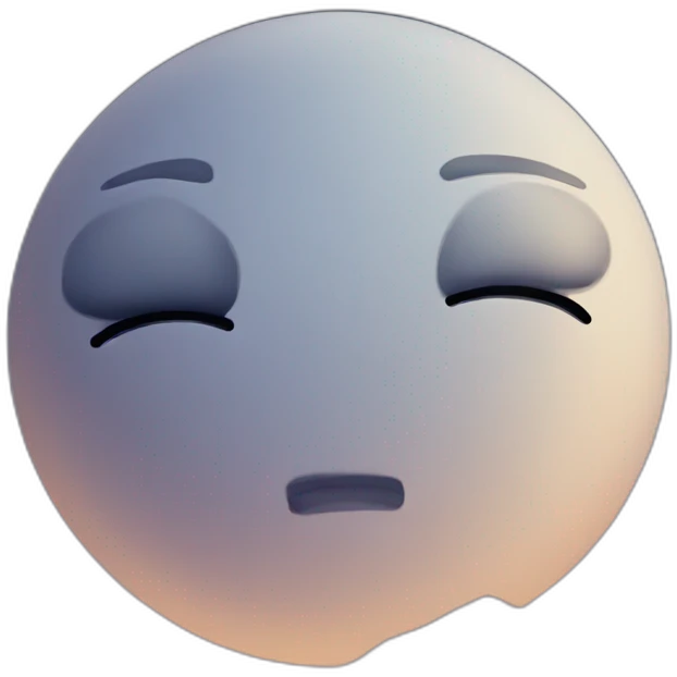 Sad moon emoji