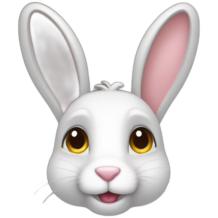 Bunny with a donkye emoji