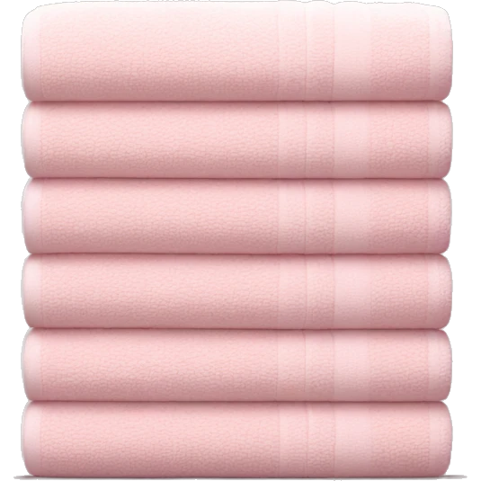 Light pink stacked towels emoji
