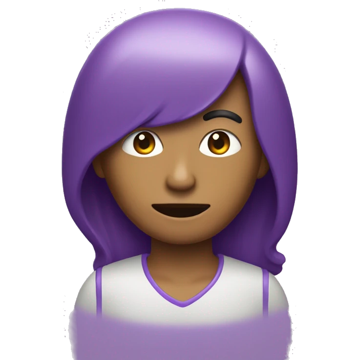 Saturno de color morado pastel emoji
