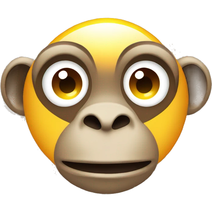 Monkey face with sun around emoji