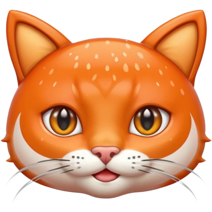 make a salmon with cat ears emoji