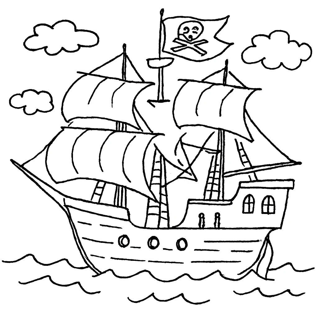 pirate ship emoji