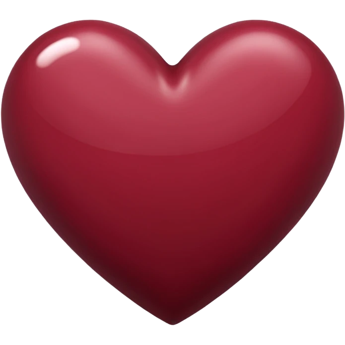 Maroon heart emoji