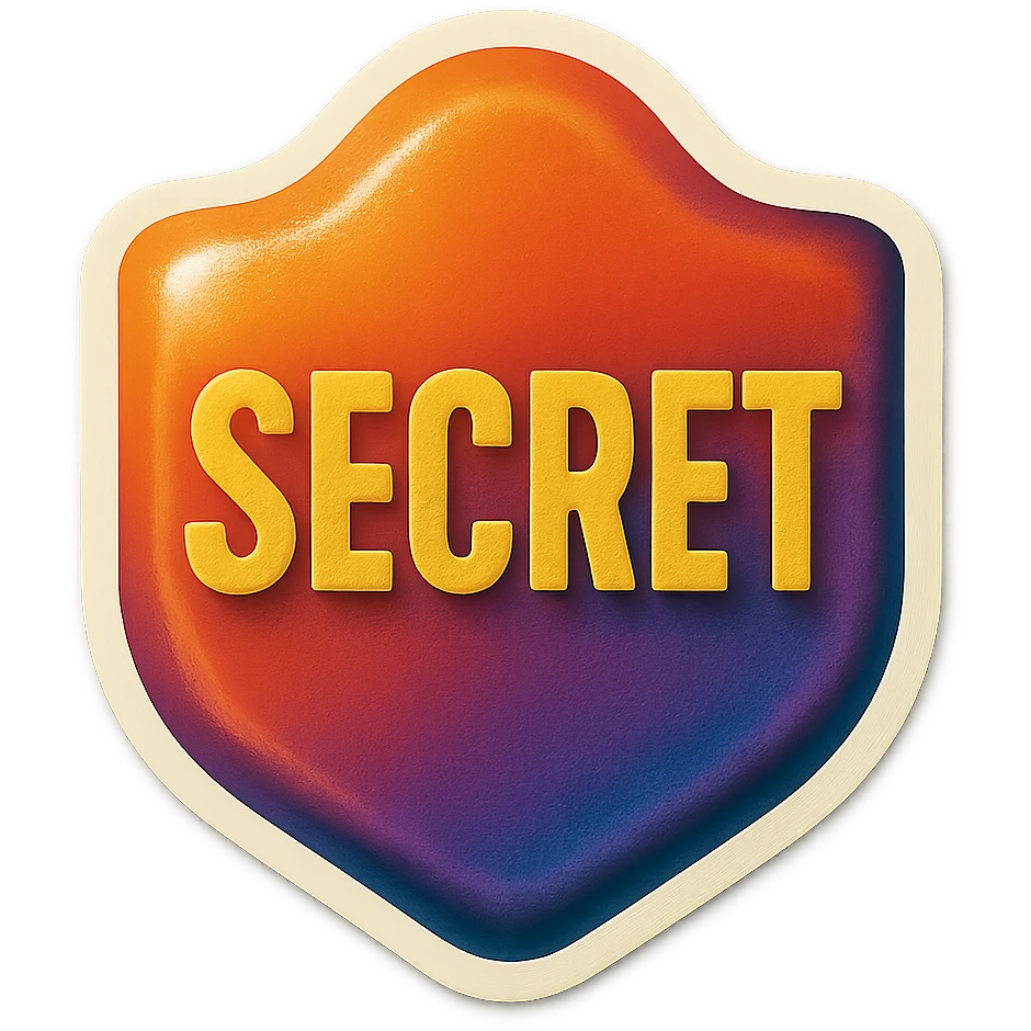 secret badge emoji