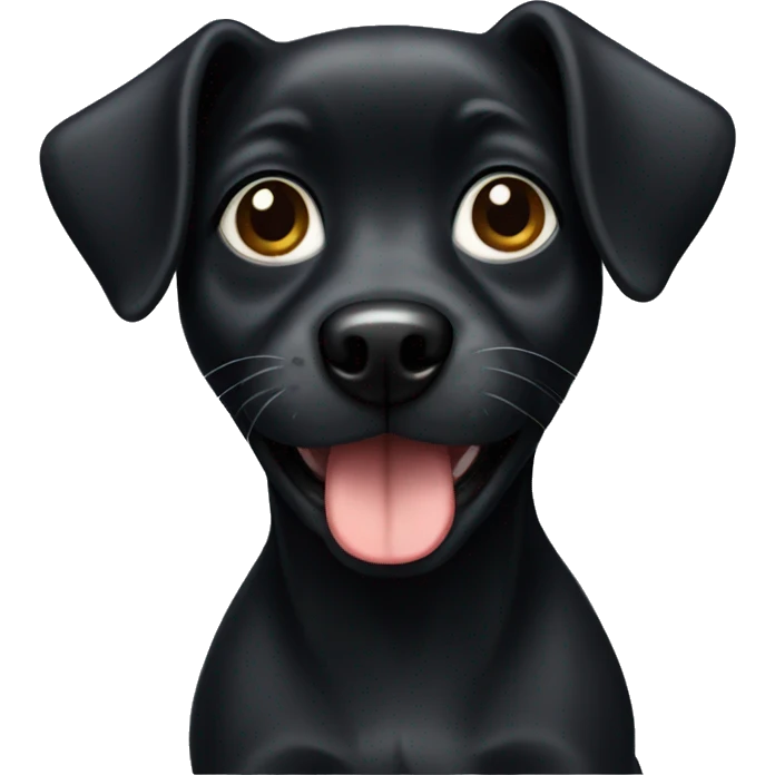 Small black dog  emoji