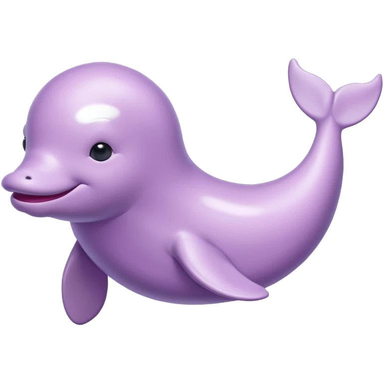 Lilac beluga whale  emoji