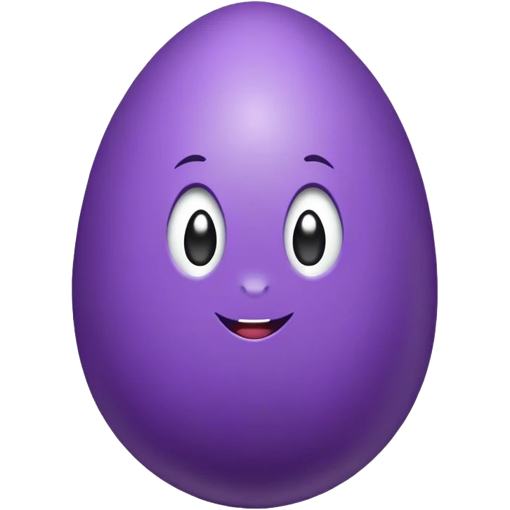 Easter egg, purple color emoji