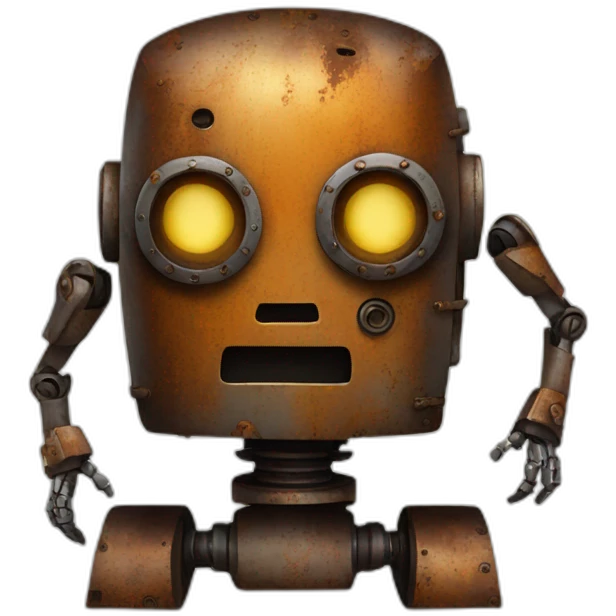 Rusted robot emoji