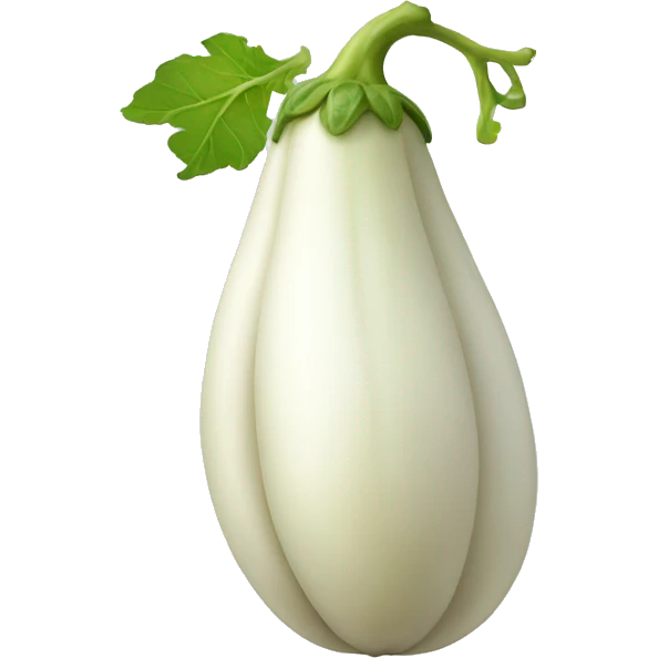 White eggplant  emoji
