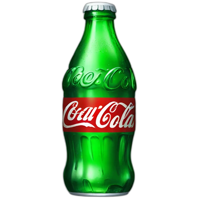 Green Coca Cola emoji