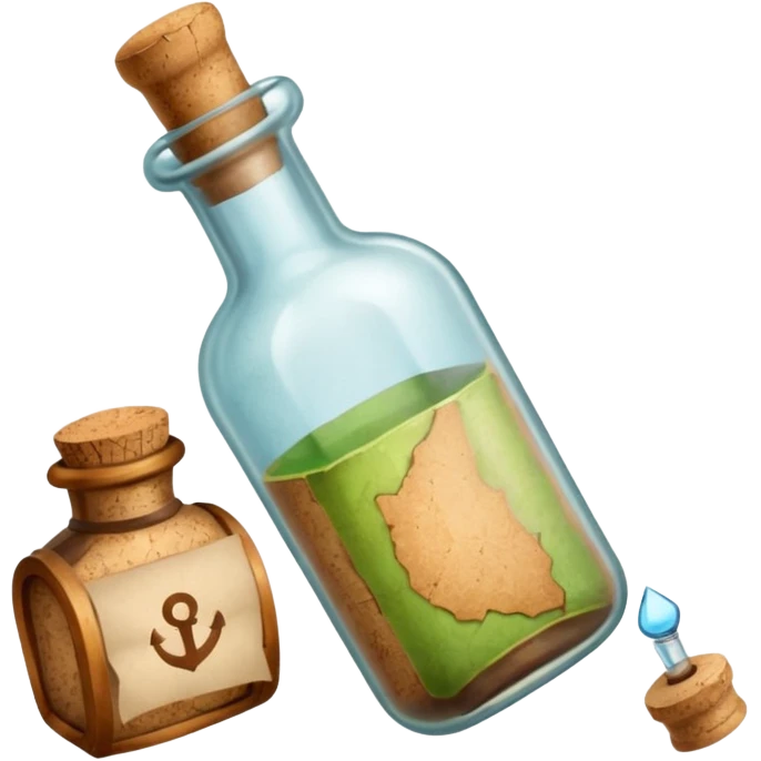 Message letter in Bottle emoji