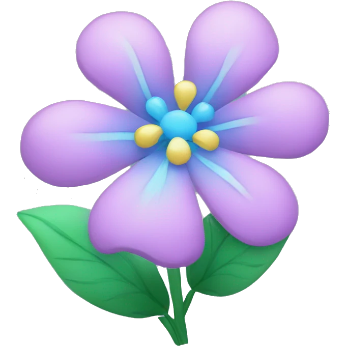 sky blue flower bouquette emoji