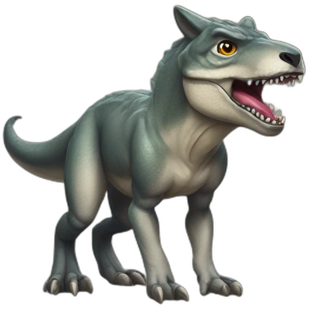 T-rex Wolf Hybrid emoji