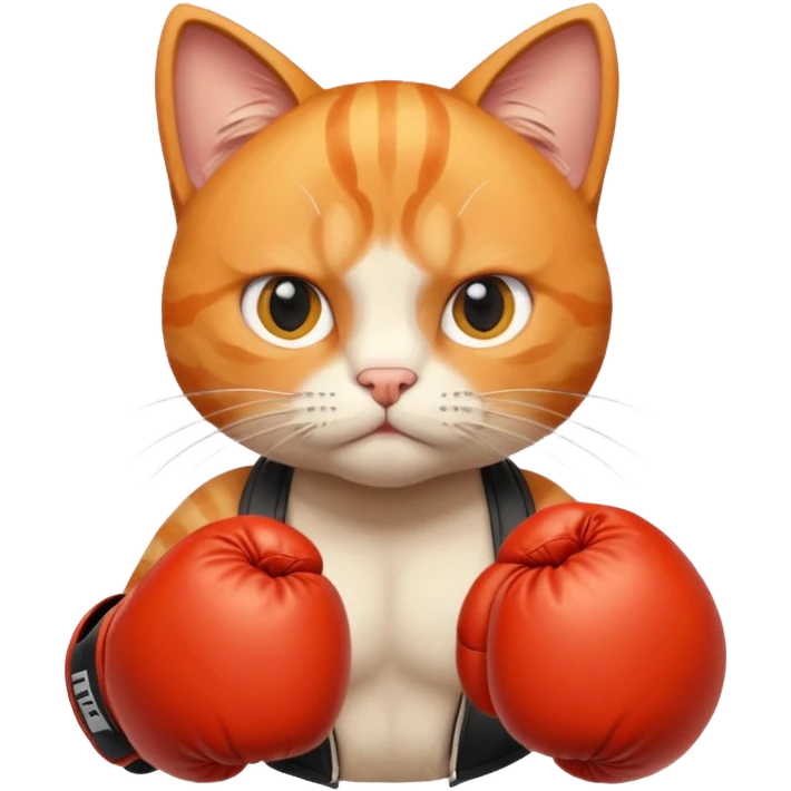 cat with boxing gloves @Emoji emoji