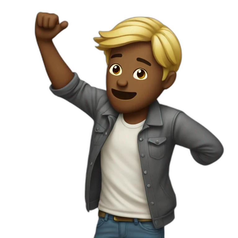 a men who dab emoji