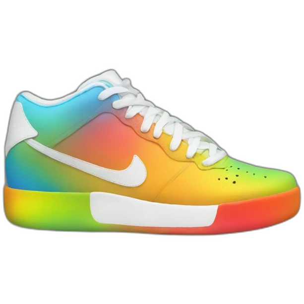 rainbow sneaker emoji