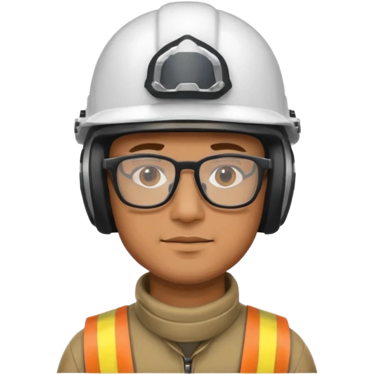 man wearing helmet glasses emoji