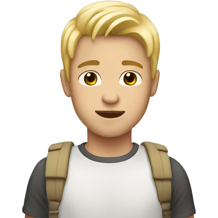 Boy 24 years white and blond  emoji