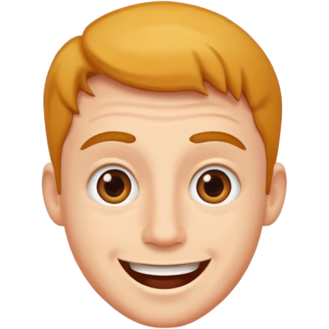 приятно удивленный мужчина  emoji