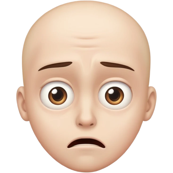 Fake scared emoji
