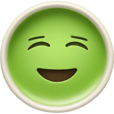 Green matcha emoji