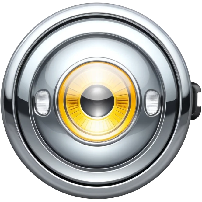 A car headlight emoji