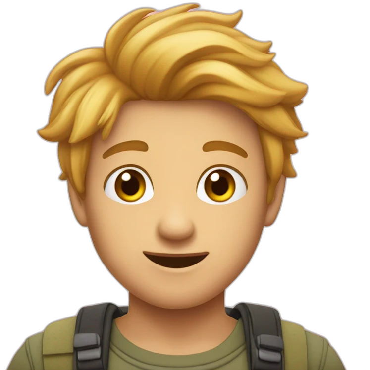 Ein lachender Junge auf dem Haus emoji