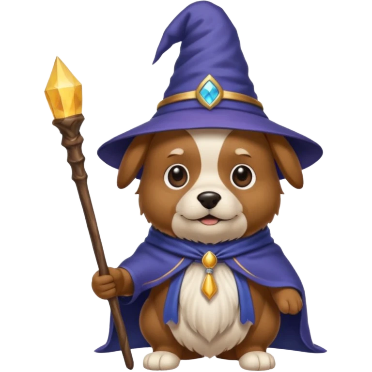 Dog wizard emoji