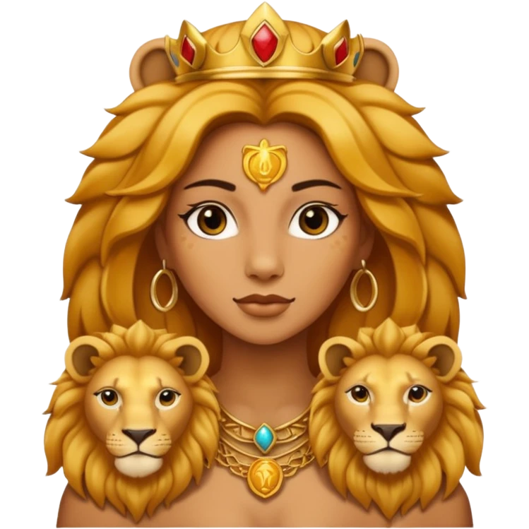 Leo woman zodiac emoji