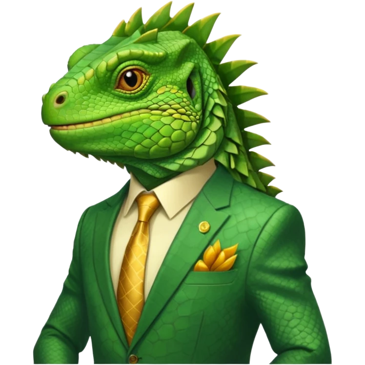 capitalist iguana i emoji