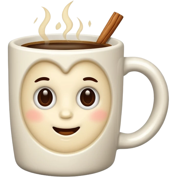 Christmas vanilla coffee emoji