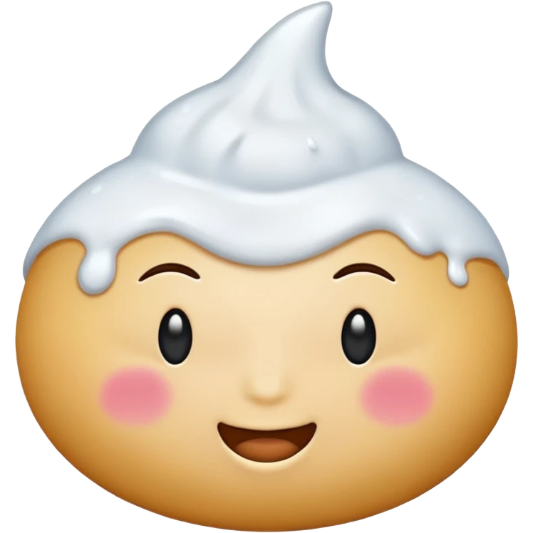 Make me a emoji that a Boob are cover with a cum emoji