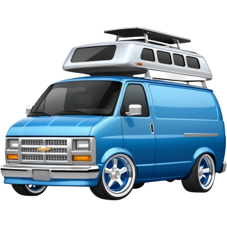 Chevy Astro van, slammed, tucking wheels, lowrider, big rims, GMC safari van emoji