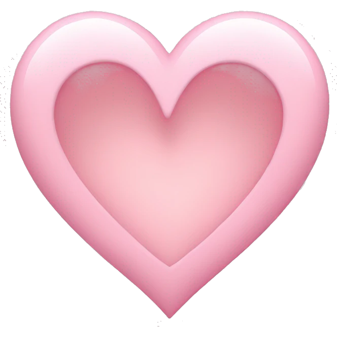 light pink heart emoji