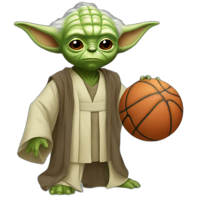 yoda play basketball emoji