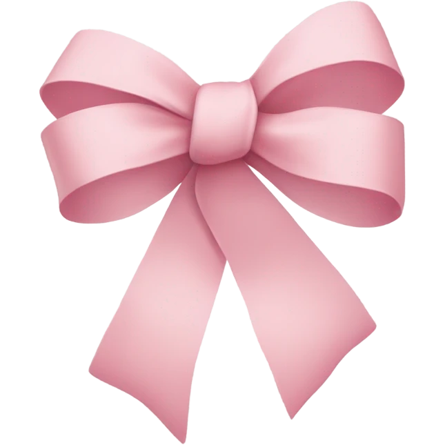 light pink ribbon bow emoji