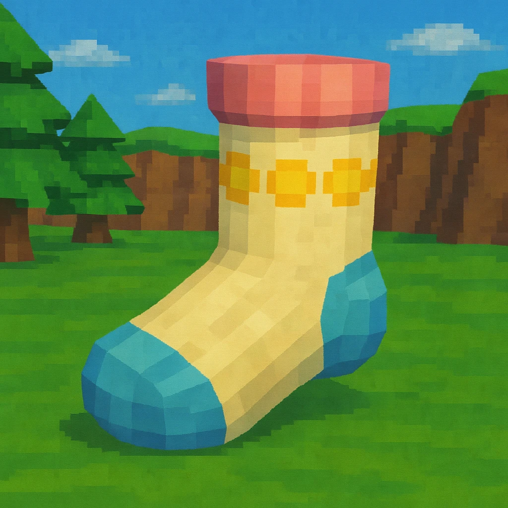 cute socks in low poly 3d style emoji